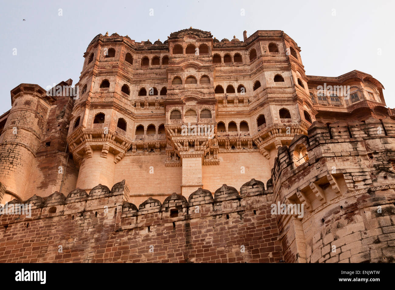 Le Fort Meherangarh, Jodhpur, Rajasthan, India Banque D'Images