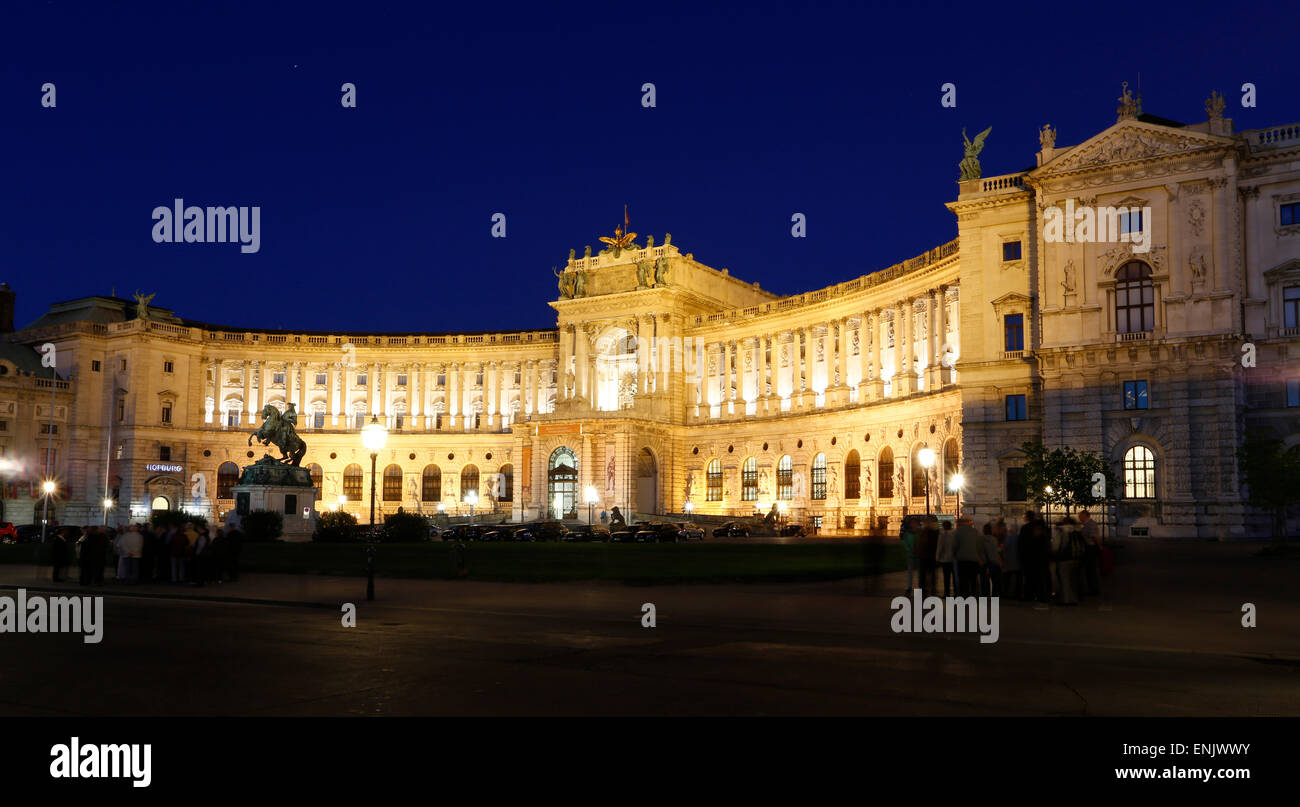 Le soir de la Hofburg, Vienne, Autriche Banque D'Images