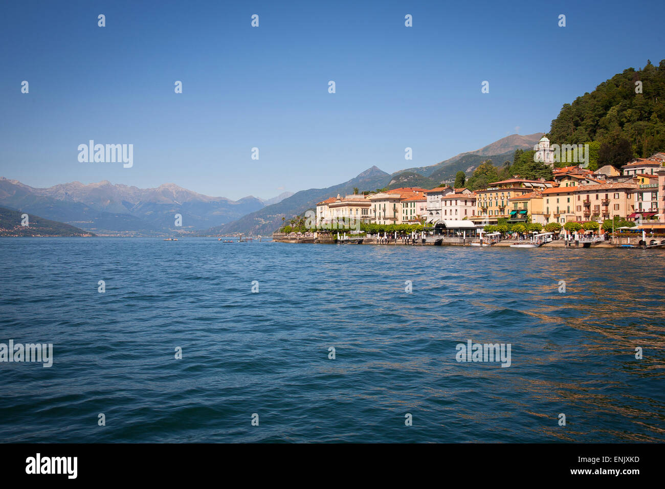 Lac de Côme Bellagio : la photographie dans une journée d'été Banque D'Images