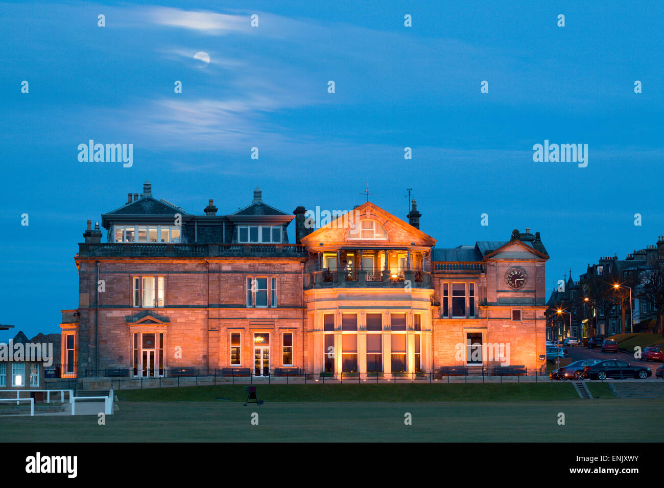 Lever de la Royal and Ancient Golf Club, St Andrews, Fife, Scotland, Royaume-Uni, Europe Banque D'Images