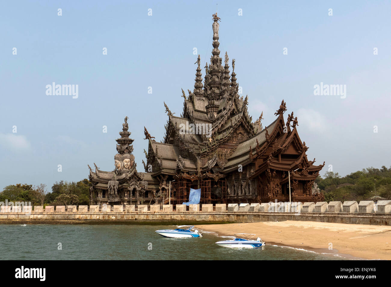 Sanctuaire de la vérité, Pattaya, Thaïlande, Asie du Sud, Asie Banque D'Images