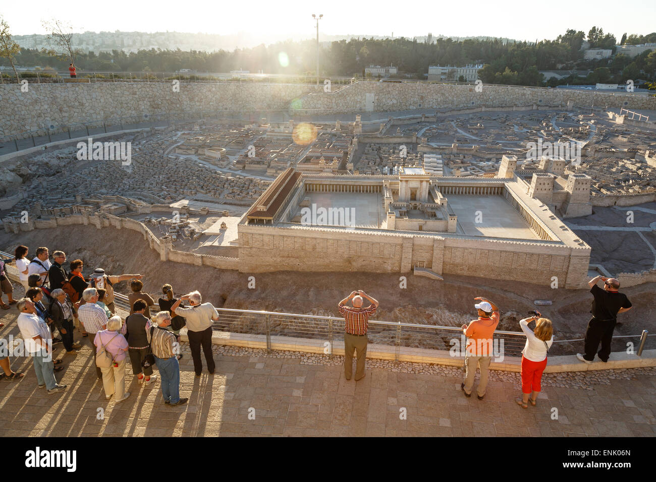 Modèle de Jérusalem à la fin de l'époque du second temple, musée d'Israël, Jérusalem, Israël, Moyen Orient Banque D'Images