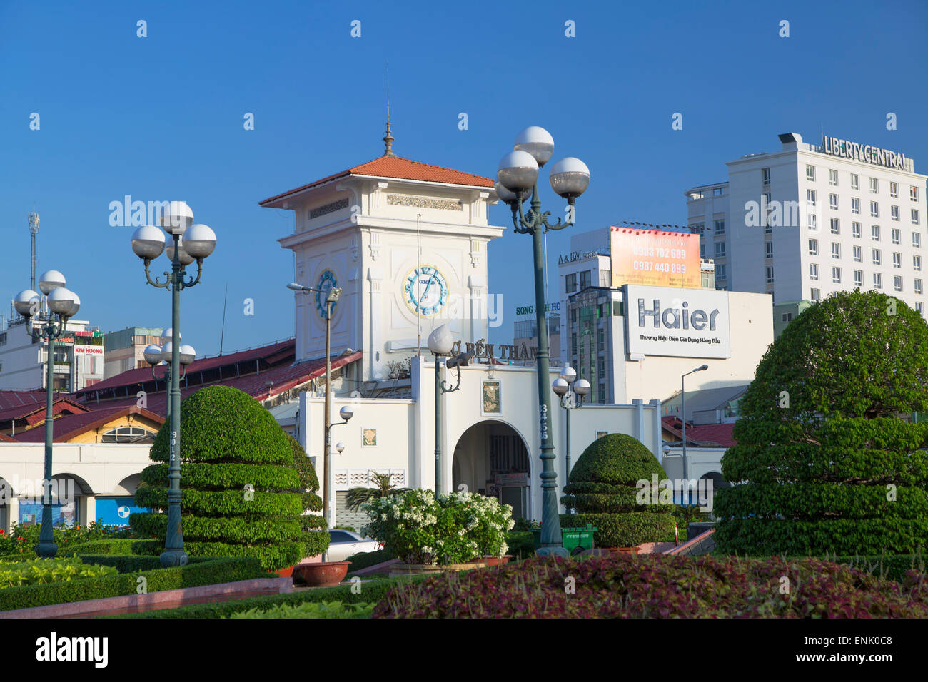 Marché de Ben Thanh, Ho Chi Minh City, Vietnam, Indochine, Asie du Sud-Est, l'Asie Banque D'Images