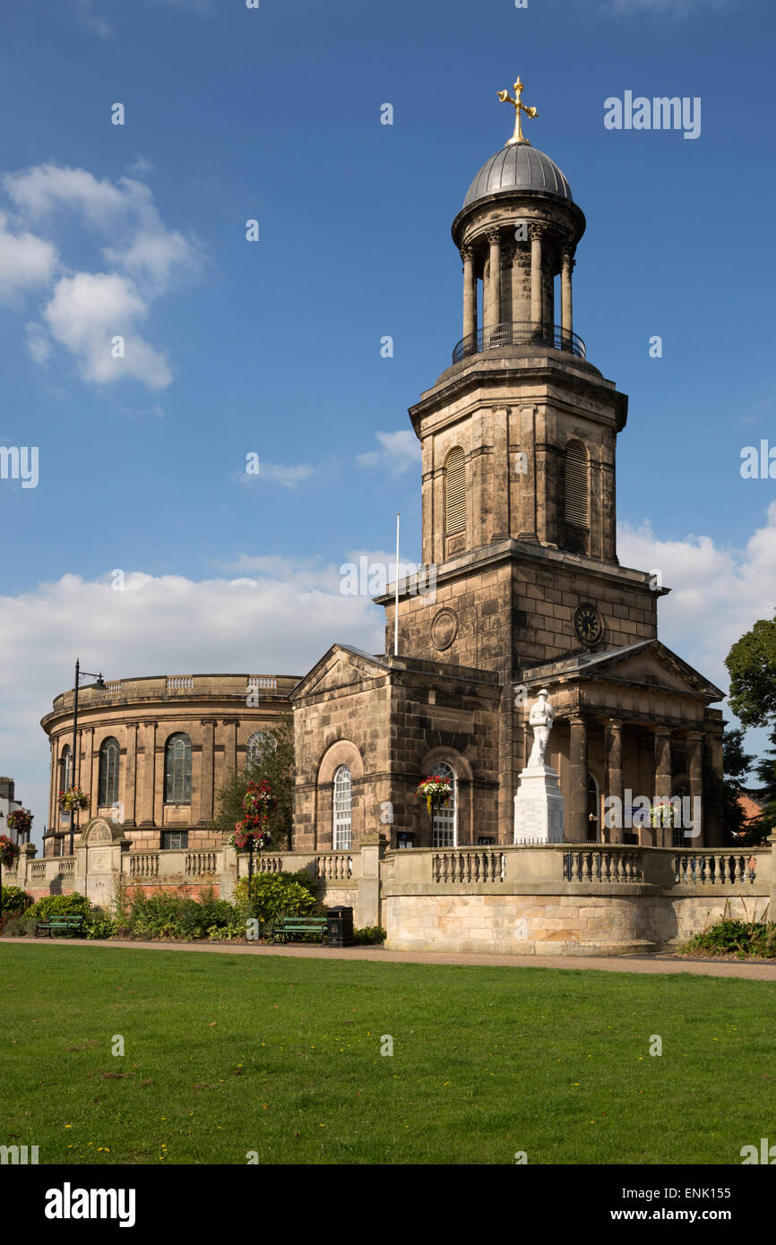 L'église de saint Chad, St. Chad's terrasse, Shrewsbury, Shropshire, Angleterre, Royaume-Uni, Europe Banque D'Images