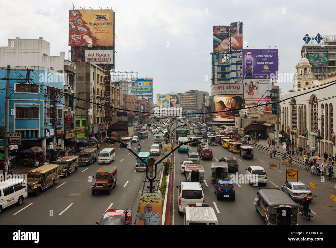 Quiapo, Quezon Avenue, Manille, Philippines, Asie du Sud, Asie Banque D'Images