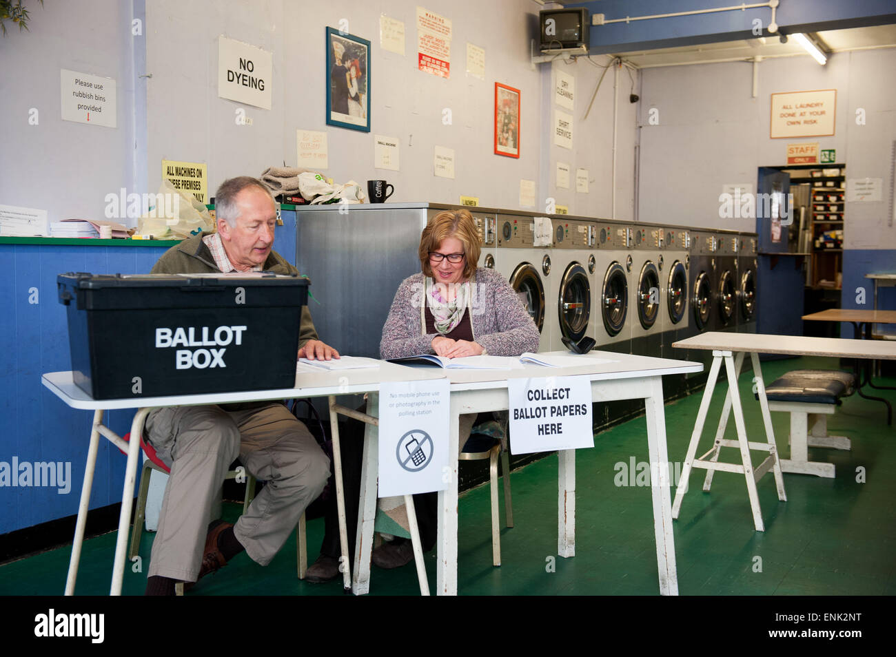 La Laverie dans Ace, Oxford Headington utilisé comme bureau de scrutin pour l'élection générale de 2015 Banque D'Images