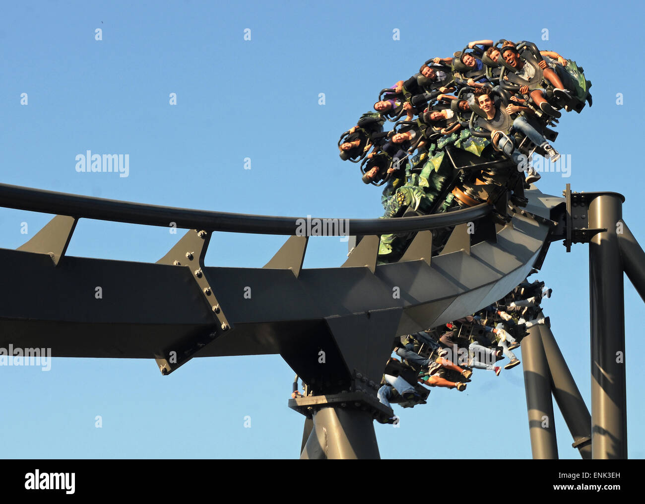 Italie, Vénétie, Peschiera del Garda, Gardaland, Raptor Banque D'Images