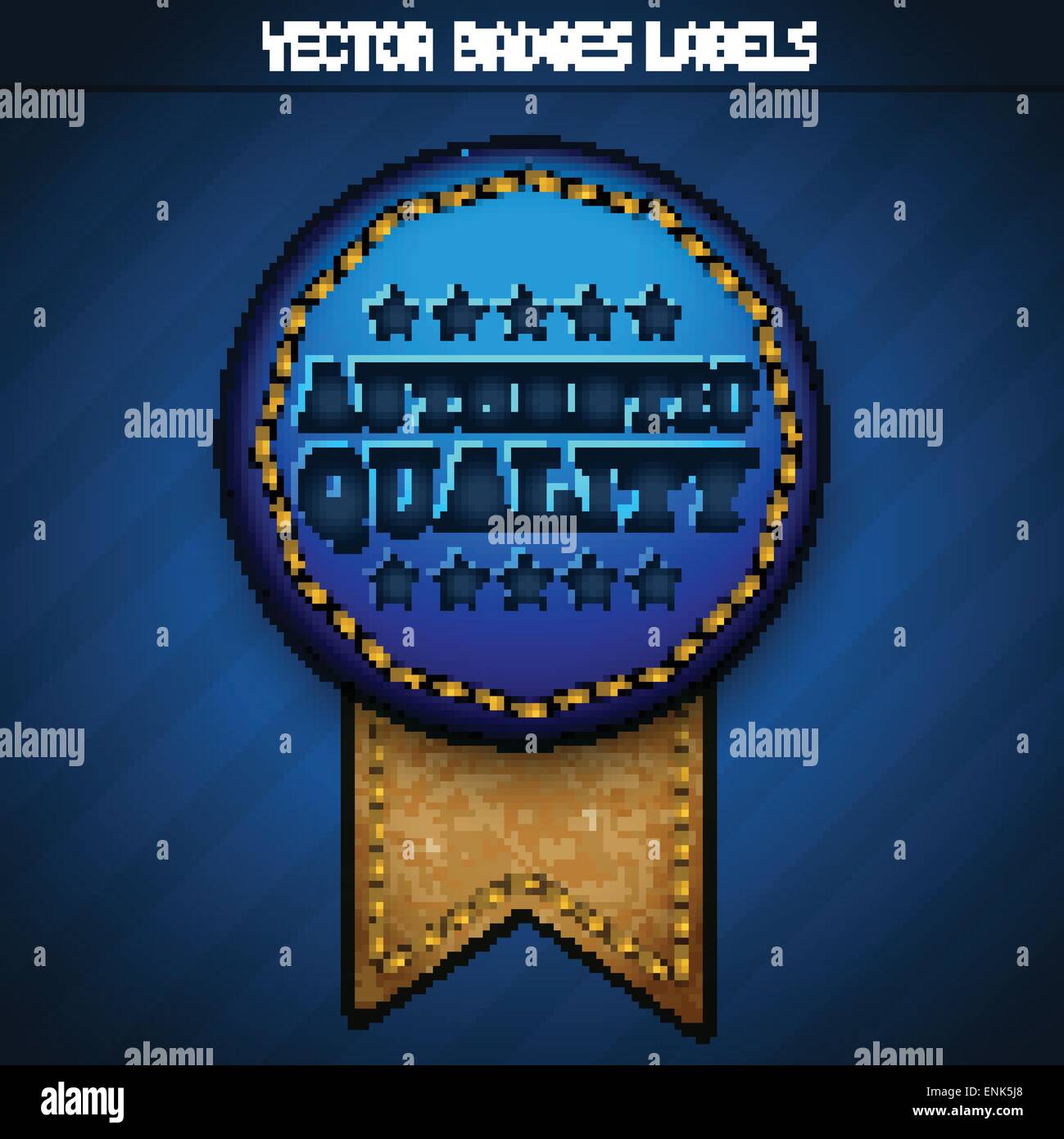 La conception de l'étiquette de qualité authentique vecteur Illustration de Vecteur