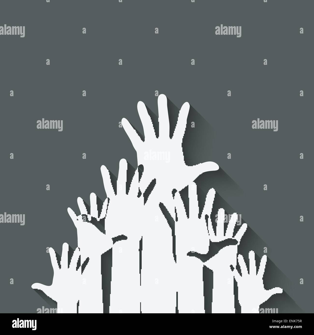 Haut les mains - vector illustration symbole eps 10. Illustration de Vecteur