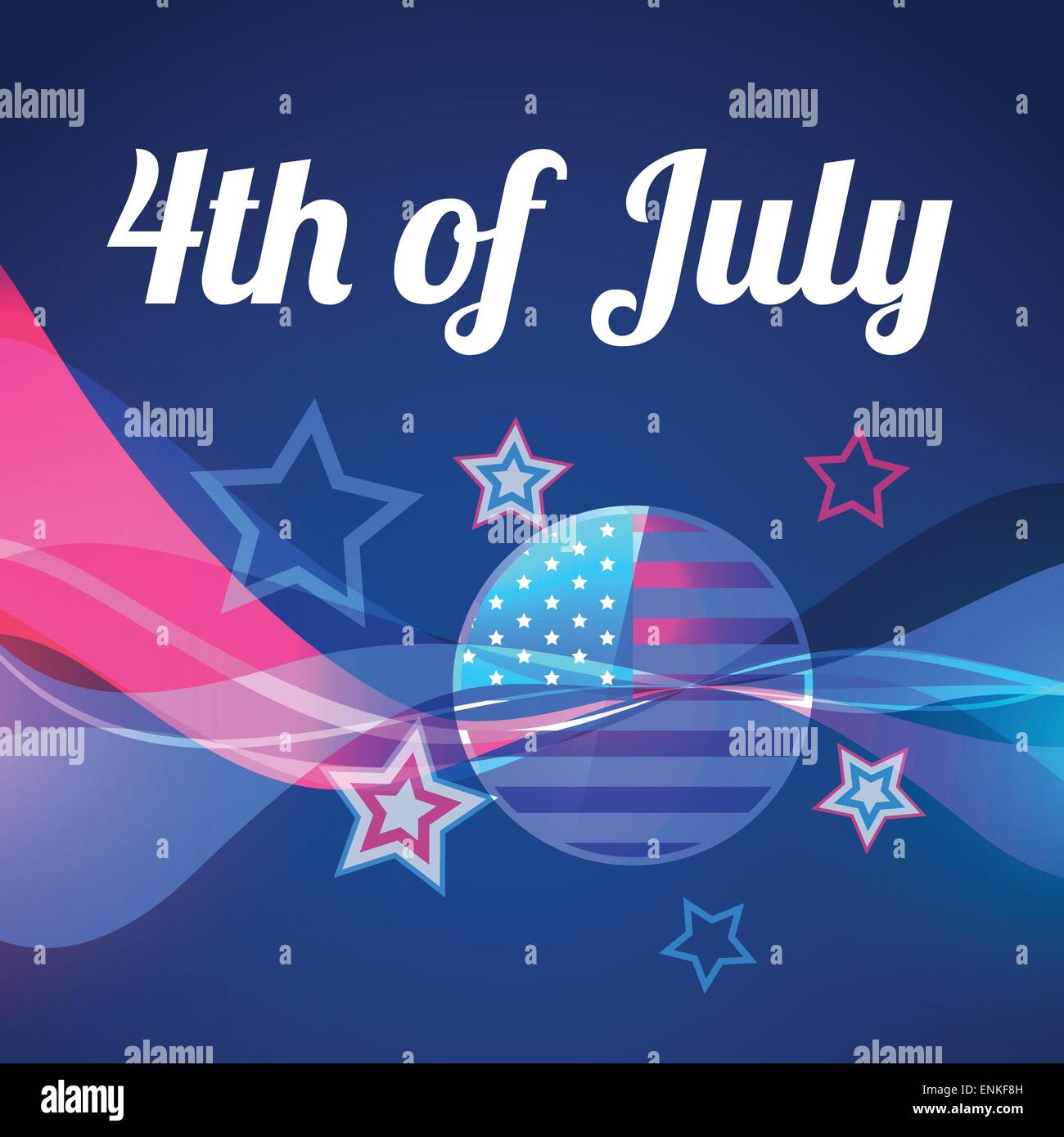 American 4 juillet contexte Illustration de Vecteur