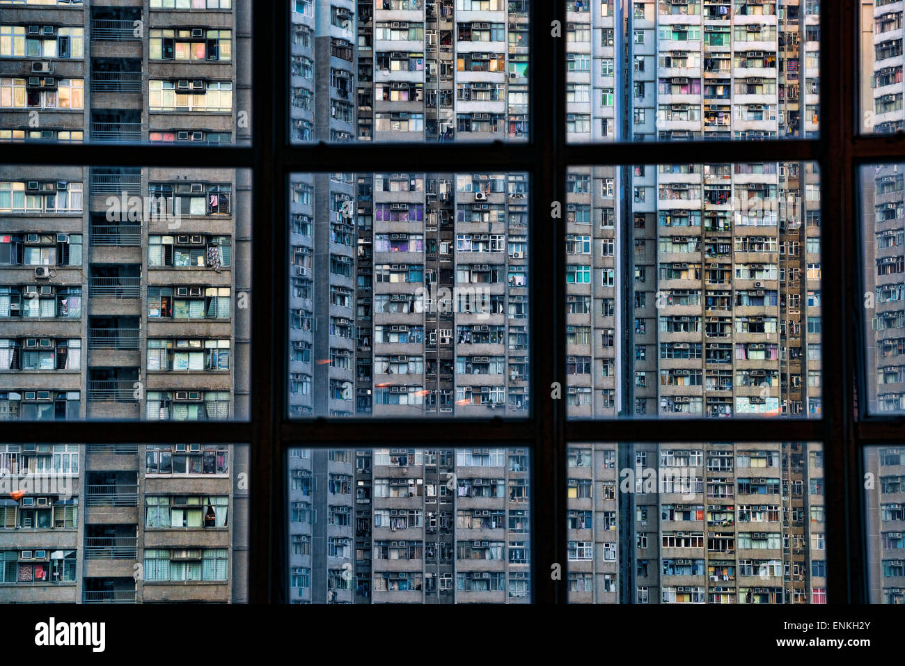 Wah Fu estate, public housing estate, Hong Kong, Chine. Banque D'Images