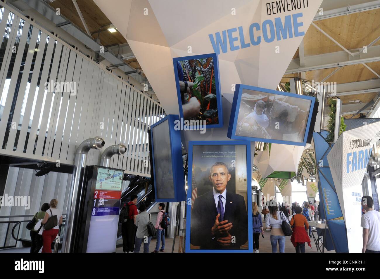 Milan (Italie), l'Exposition mondiale EXPO 2015, l'USA pavilion Banque D'Images