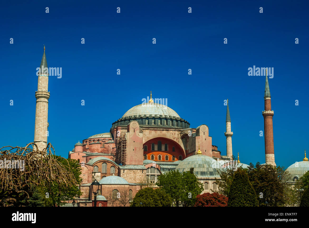 La mosquée Sainte-Sophie dans la place Sultanahmet, Istanbul, Turquie. Le musée Hagia Sophia Istanbul Turquie Banque D'Images