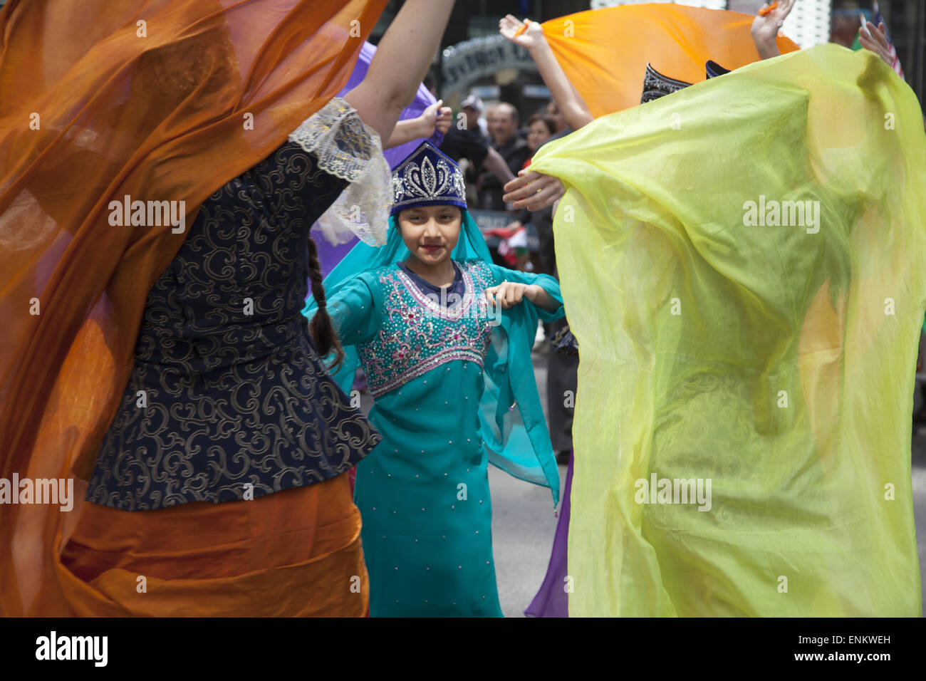 Le défilé annuel de Persan sur Madison Avenue à New York célèbre Norouz, le nouvel an marque le premier jour du printemps. Le Norouz avec Banque D'Images