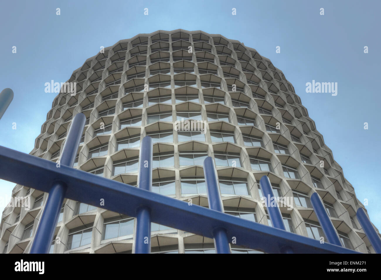 Bloc de bureau des années 70, Londres Banque D'Images