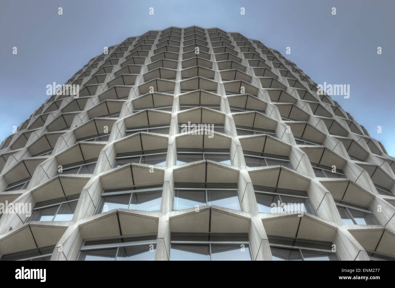 Bloc de bureau des années 70, Londres Banque D'Images