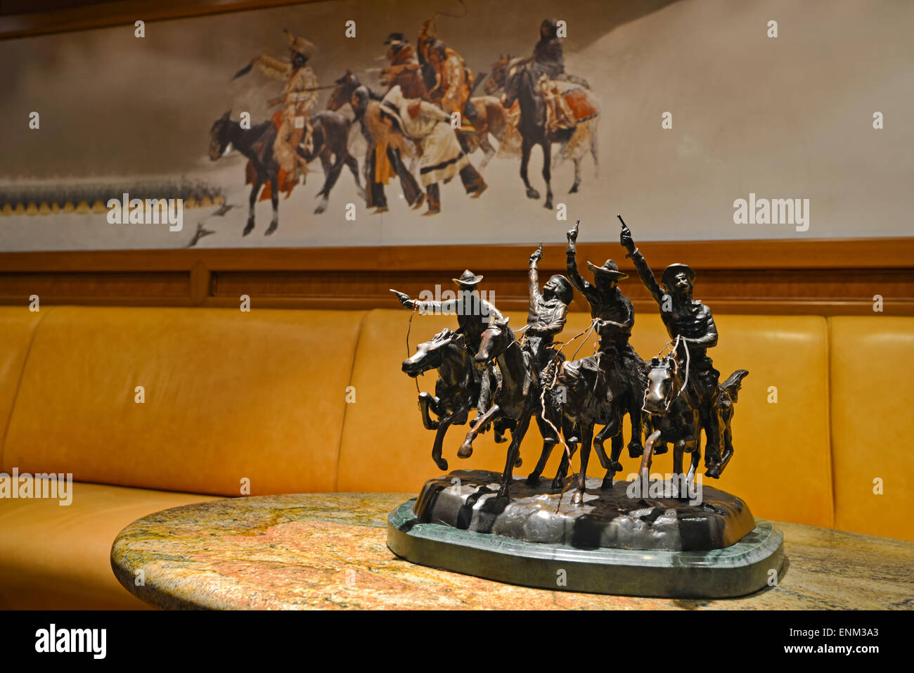 Avec statuette chevaliers à cheval Banque D'Images