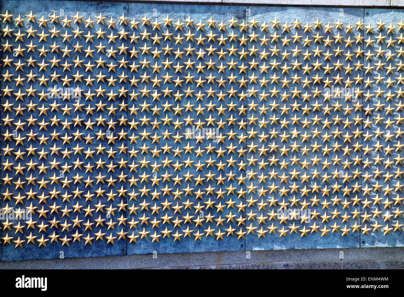 Étoile à la WWII Memorial à Washington DC Banque D'Images