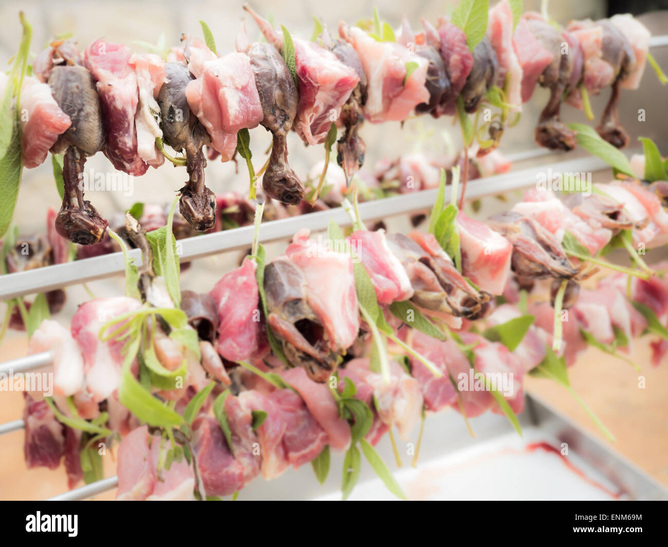 Sur un boeuf à la broche Photo Stock - Alamy