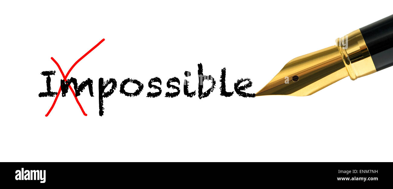 Rien n'est impossible Banque D'Images