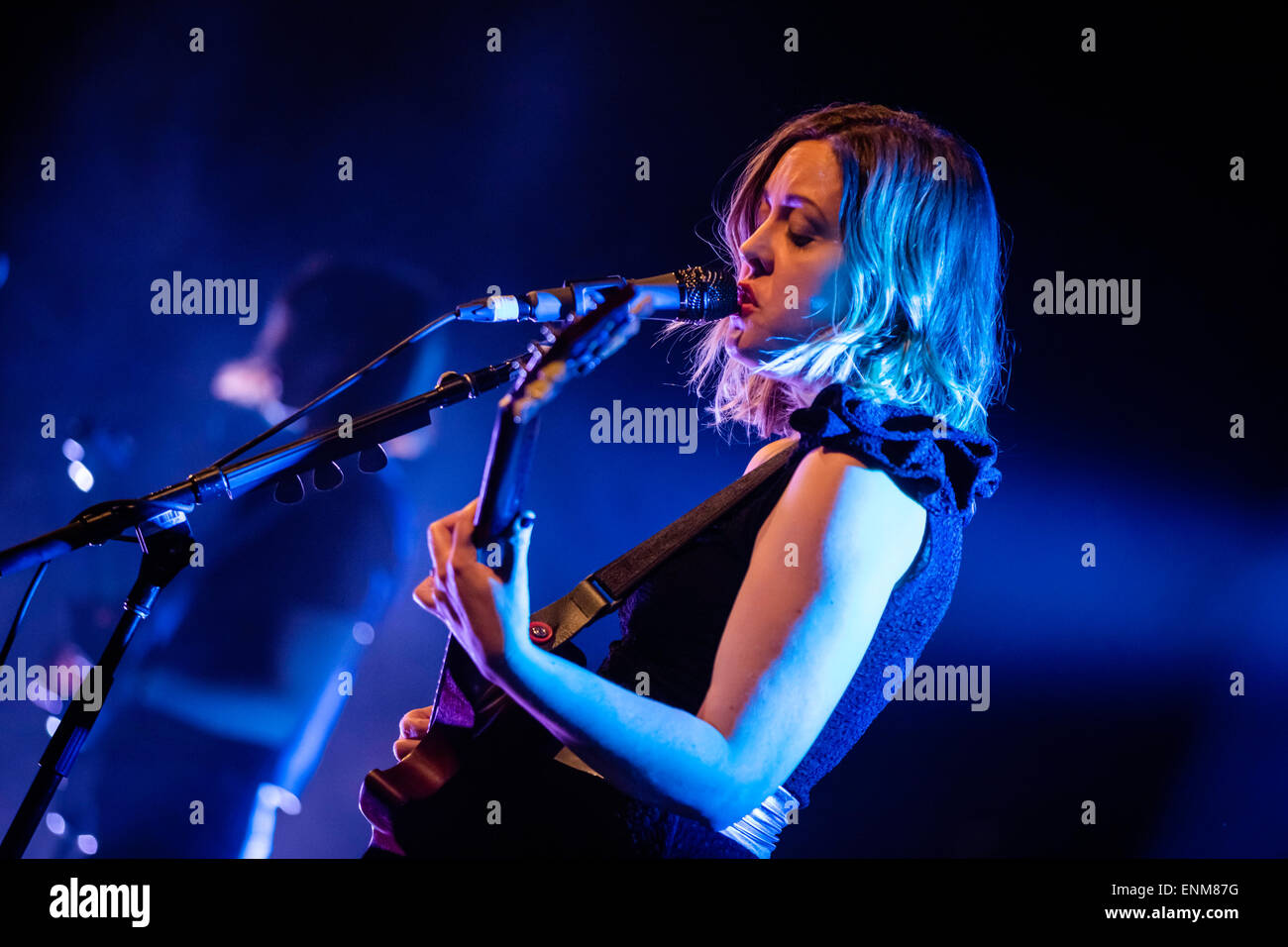 Sleater-Kinney de jouer un concert au Commodore Ballroom à Vancouver, C.-B., le 6 mai 2015 Banque D'Images