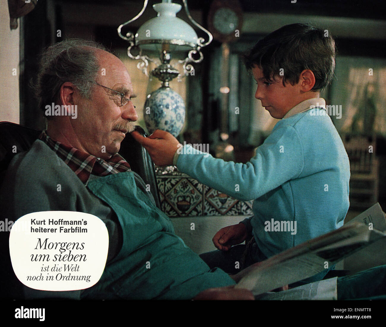 Morgens um sieben ist die Welt noch in Ordnung, Deutschland 1968, Regie : Kurt Hoffmann, acteurs : Archibald Eser, Werner Hinz Banque D'Images