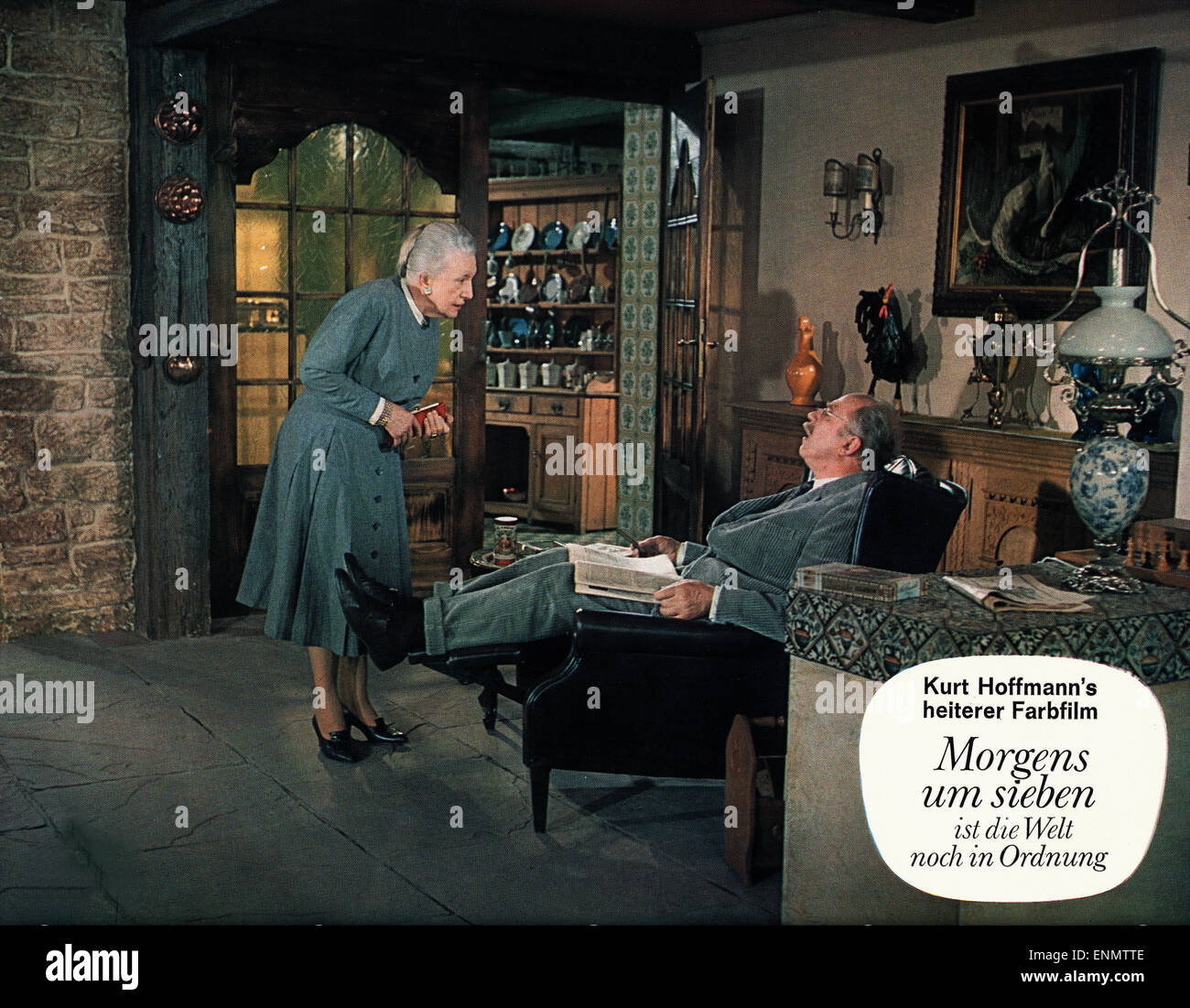 Morgens um sieben ist die Welt noch in Ordnung, Deutschland 1968, Regie : Kurt Hoffmann, acteurs : Agnes Windeck, Werner Hinz Banque D'Images