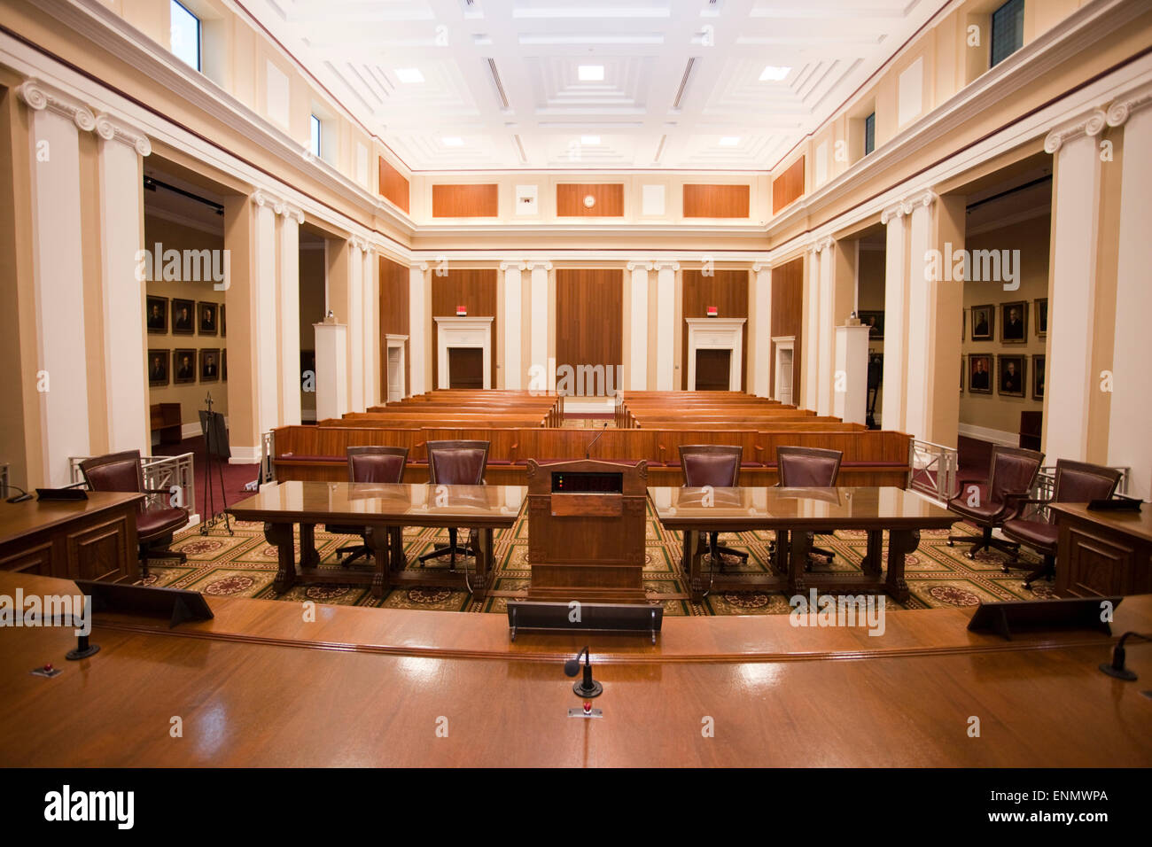 L'intérieur d'audience de la Cour suprême de Floride Banque D'Images