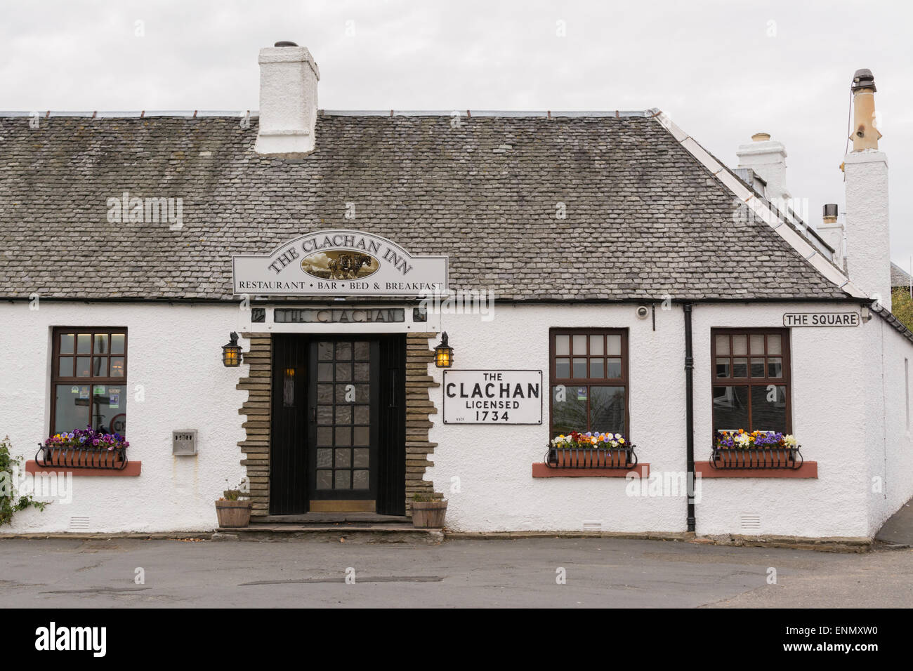 Le Clachan Inn, Stirling, Écosse - le plus vieux pub d'une licence enregistrée en Ecosse Banque D'Images