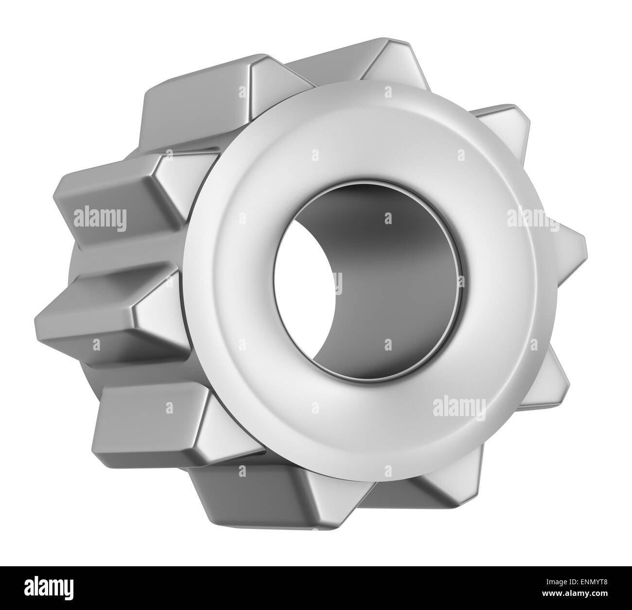 Icône de l'engrenage, isolé Banque D'Images