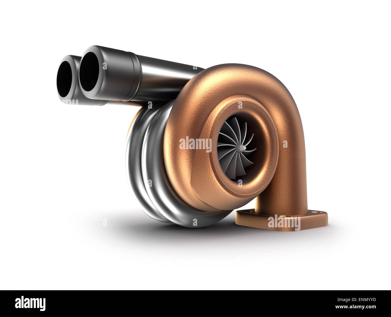 Turbocompresseur. Turbine Auto concept. Banque D'Images