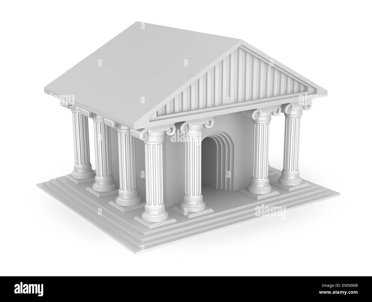 Temple grec classique de style ancien Banque D'Images
