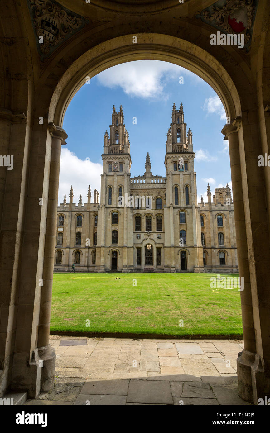 Royaume-uni, Angleterre, Oxford. Bibliothèque Codrington, All Souls College. Banque D'Images