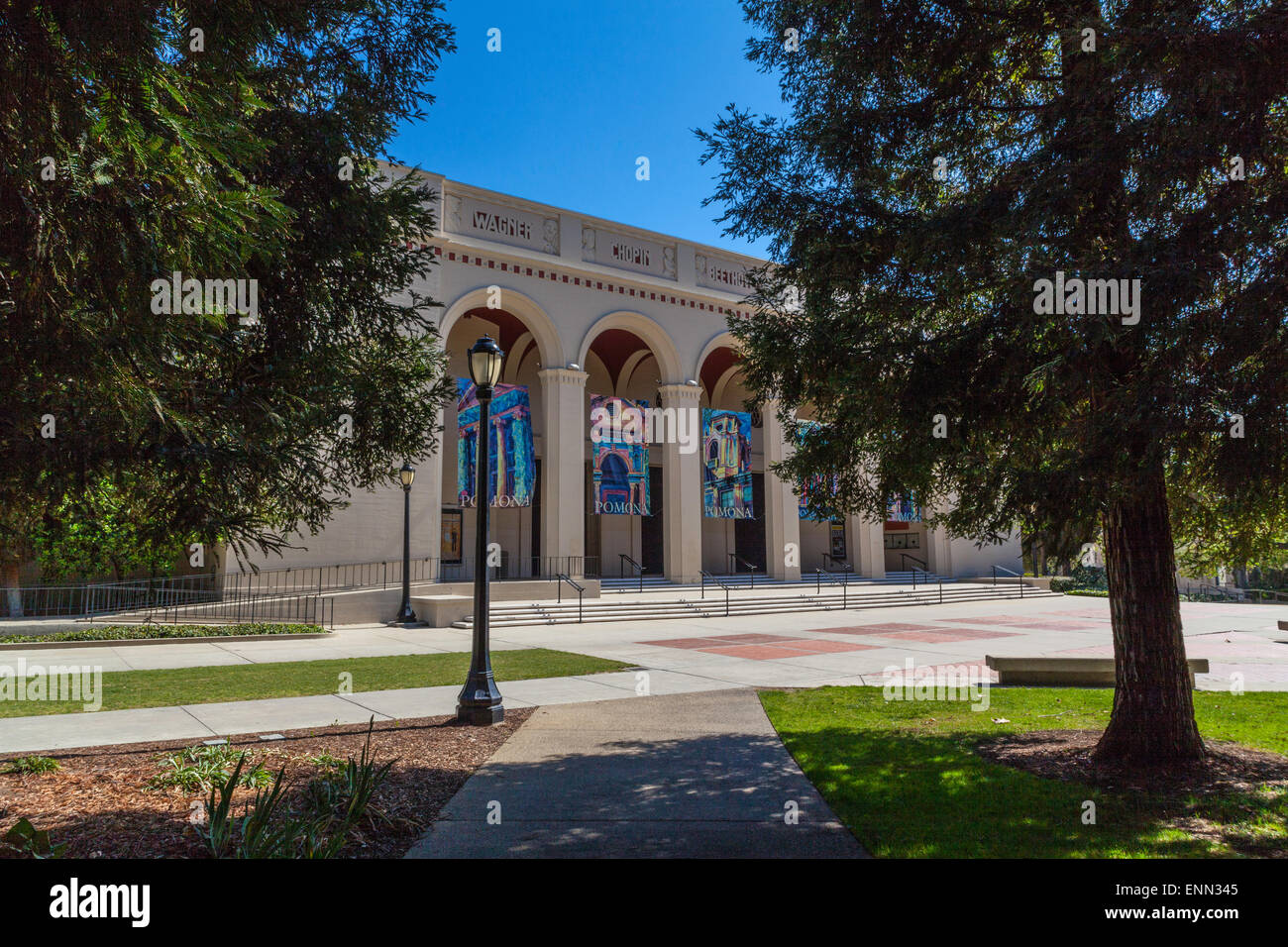 Ponts Auditorium de l'hôtel Claremont Colleges à Claremont en Californie Banque D'Images