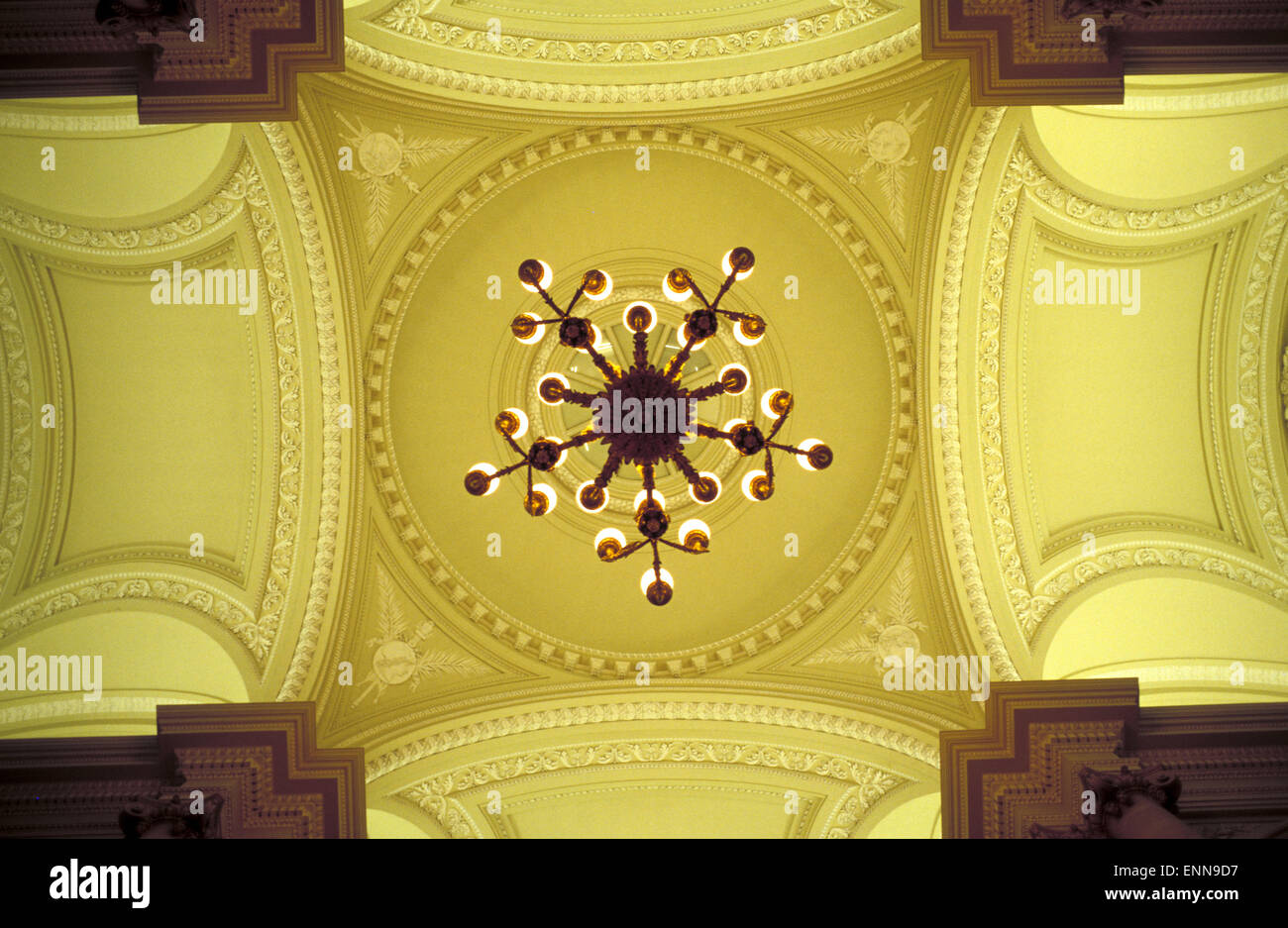 BEL, Belgique, Bruxelles, Palais du Roi, Royale Palace, dôme à l'escalier. BEL, Belgien, Bruessel, Palais du Roi, Koenigliche Banque D'Images