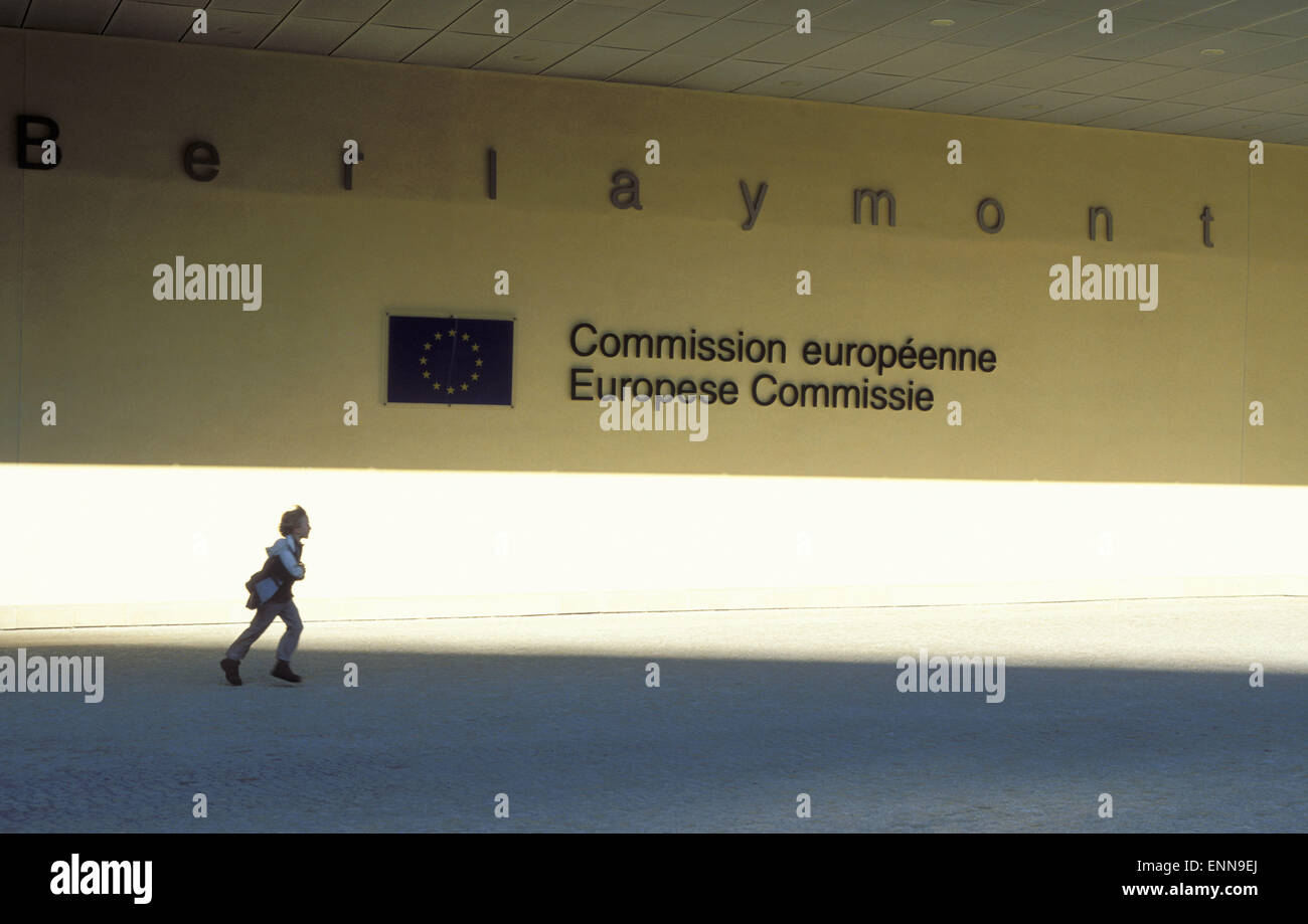 BEL, Belgique, Bruxelles, le bâtiment Berlaymont de la Commission européenne. BEL, Belgien, Bruessel, das Gebaeude Berlaymont der Banque D'Images