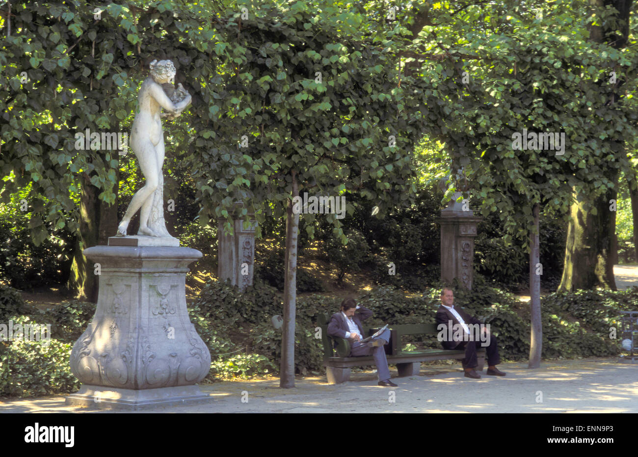 L'Europe, Belgique, Bruxelles, le parc municipal, le Parc de Bruxelles. - Europa, Belgien, Bruessel, im Stadtpark, Parc de Bruxelles. Banque D'Images