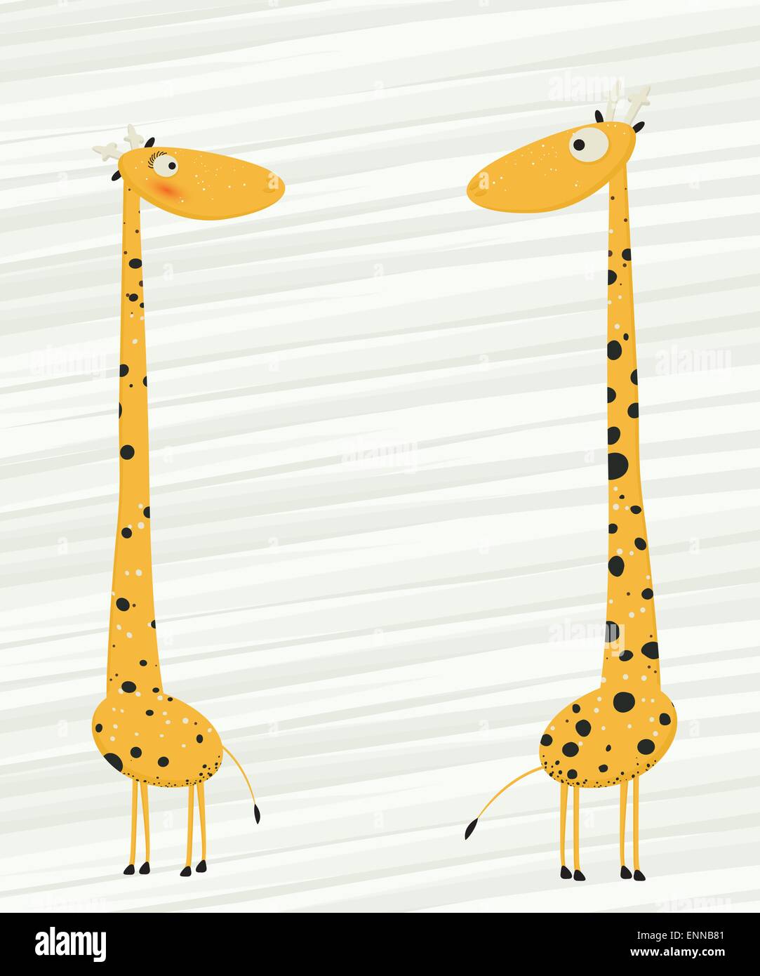 Girafes Illustration de Vecteur