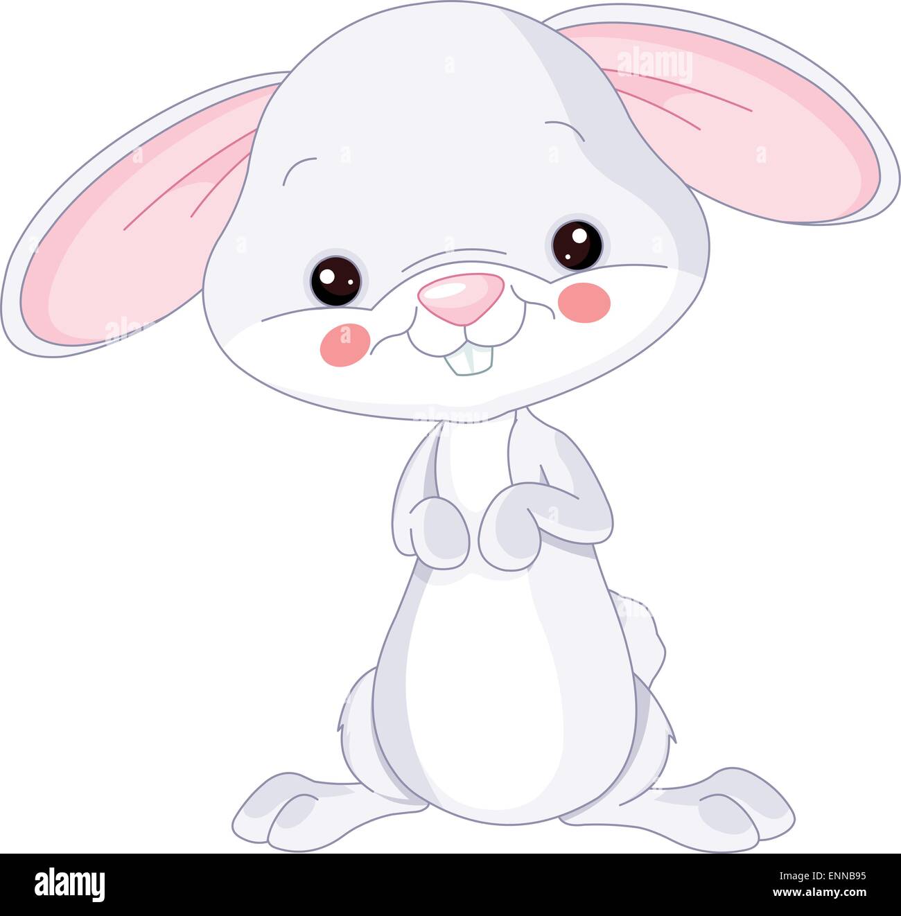 Les animaux de ferme. Bunny Illustration de Vecteur