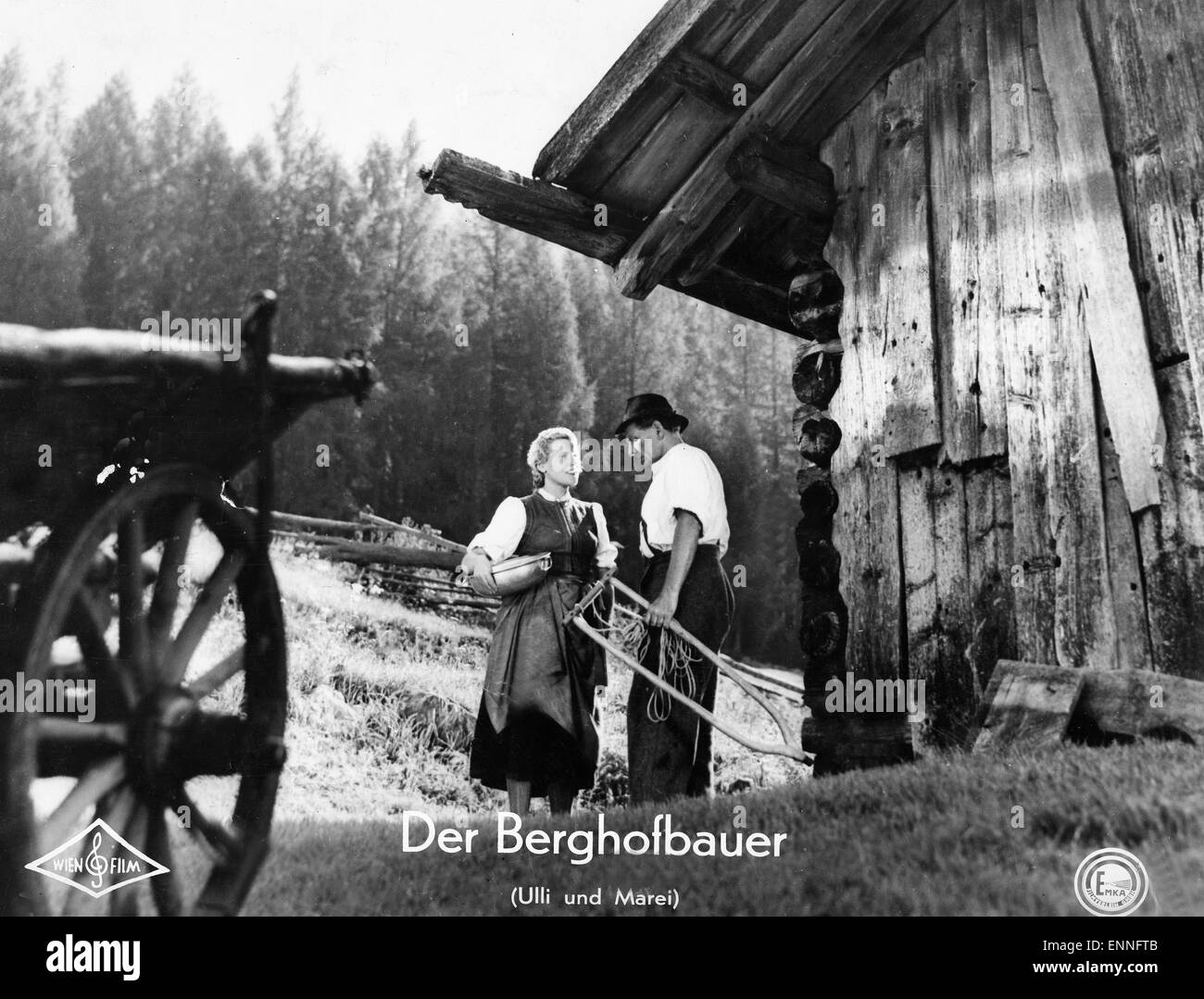 Ulli und Marei, Deutschland/Österreich 1948 aka : Der Berghofbauer, alias : Wo die Alpenrosen blühen, Regie : Leopold Hainisch, Dars Banque D'Images