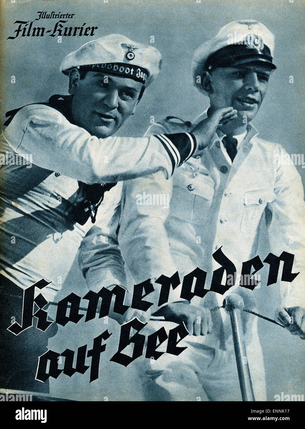 Titelblatt des Programmhefts «Illustrierter Film Kurier' Nr. 2776 vom Film 'Kameraden auf See' mit Jaspar von Oertzen, Regie : Il Banque D'Images