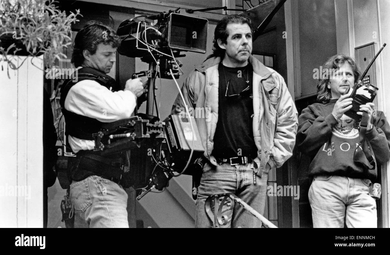 Cavalier se déplace, France, USA, Kanada, 1992, réalisateur Carl Schenkel bei den Dreharbeiten Banque D'Images