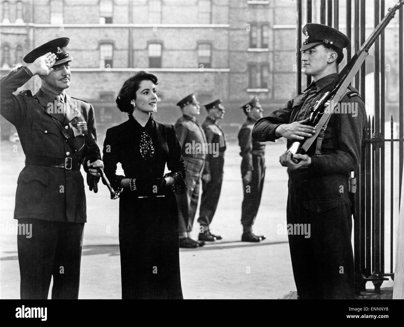 Le conspirateur, aka Verschwörer, UK, 1949, Regie : Victor Saville, acteurs : Robert Taylor, Elizabeth Taylor Banque D'Images