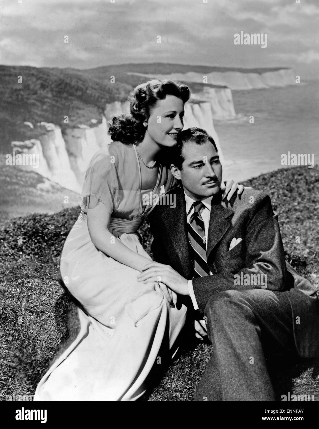 Les falaises blanches de Douvres, USA, 1944, Regie : Clarence Brown, acteurs : Irene Dunne, Alan Marshal Banque D'Images