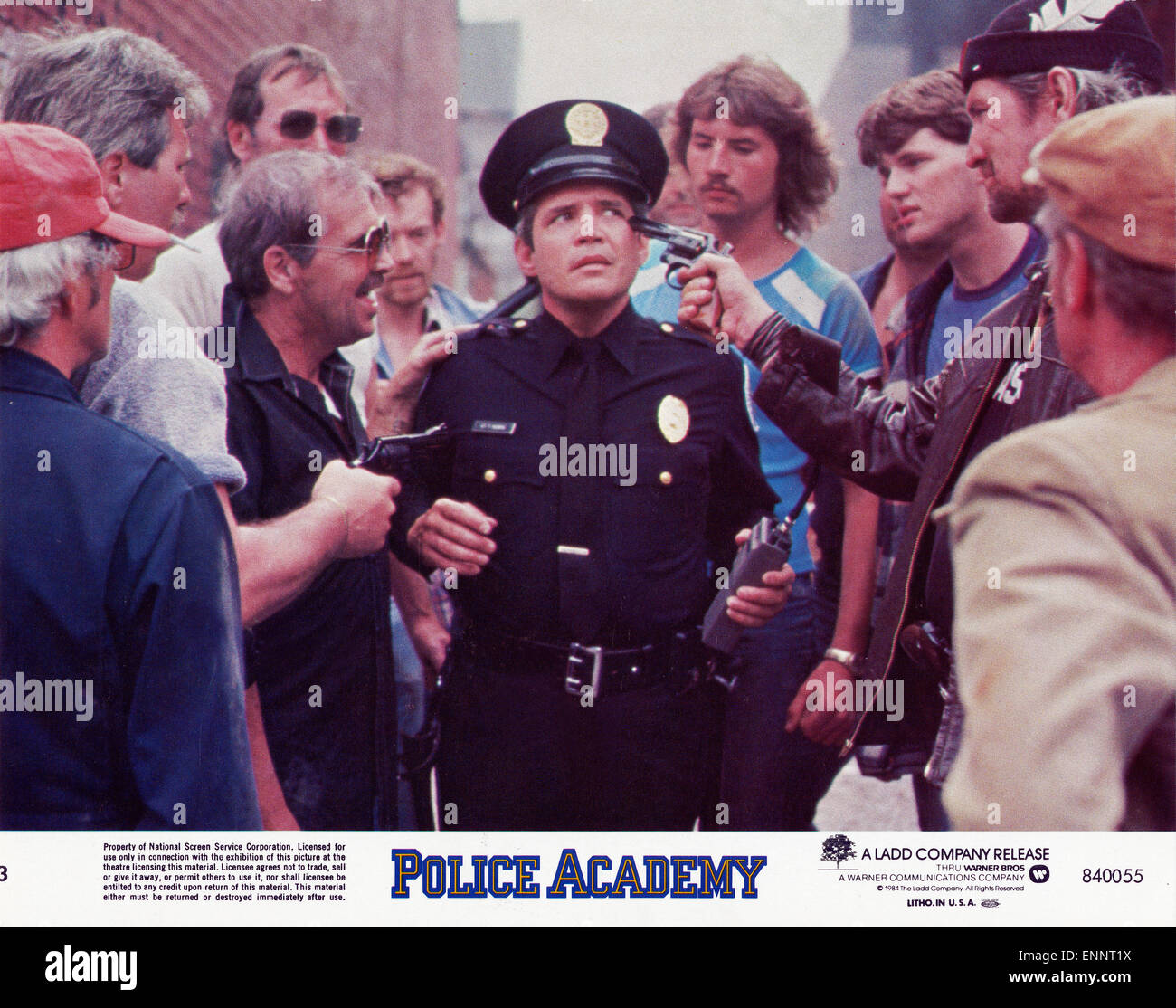 L'Académie de police, alias : Police Academy - Dümmer als die Polizei erlaubt, USA 1984, Regie : Hugh Wilson, acteurs : G. W. Bailey (Mi Banque D'Images