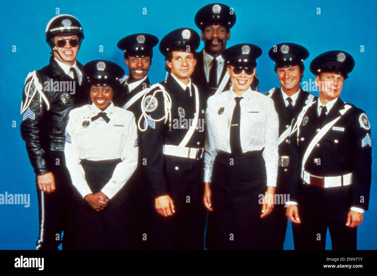 L'Académie de police, alias : Police Academy - Dümmer als die Polizei erlaubt, USA 1984, Regie : Hugh Wilson, Steve Gutten Gruppenfoto mit Banque D'Images