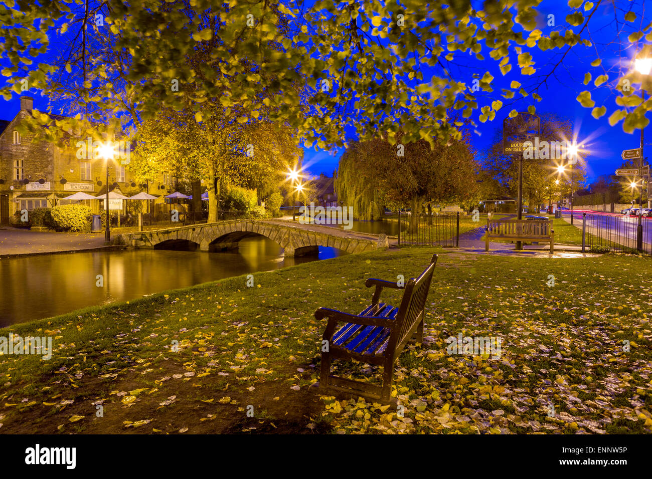 Bourton-on-the-water, Gloucestershire, Angleterre, Royaume-Uni, Europe. Banque D'Images