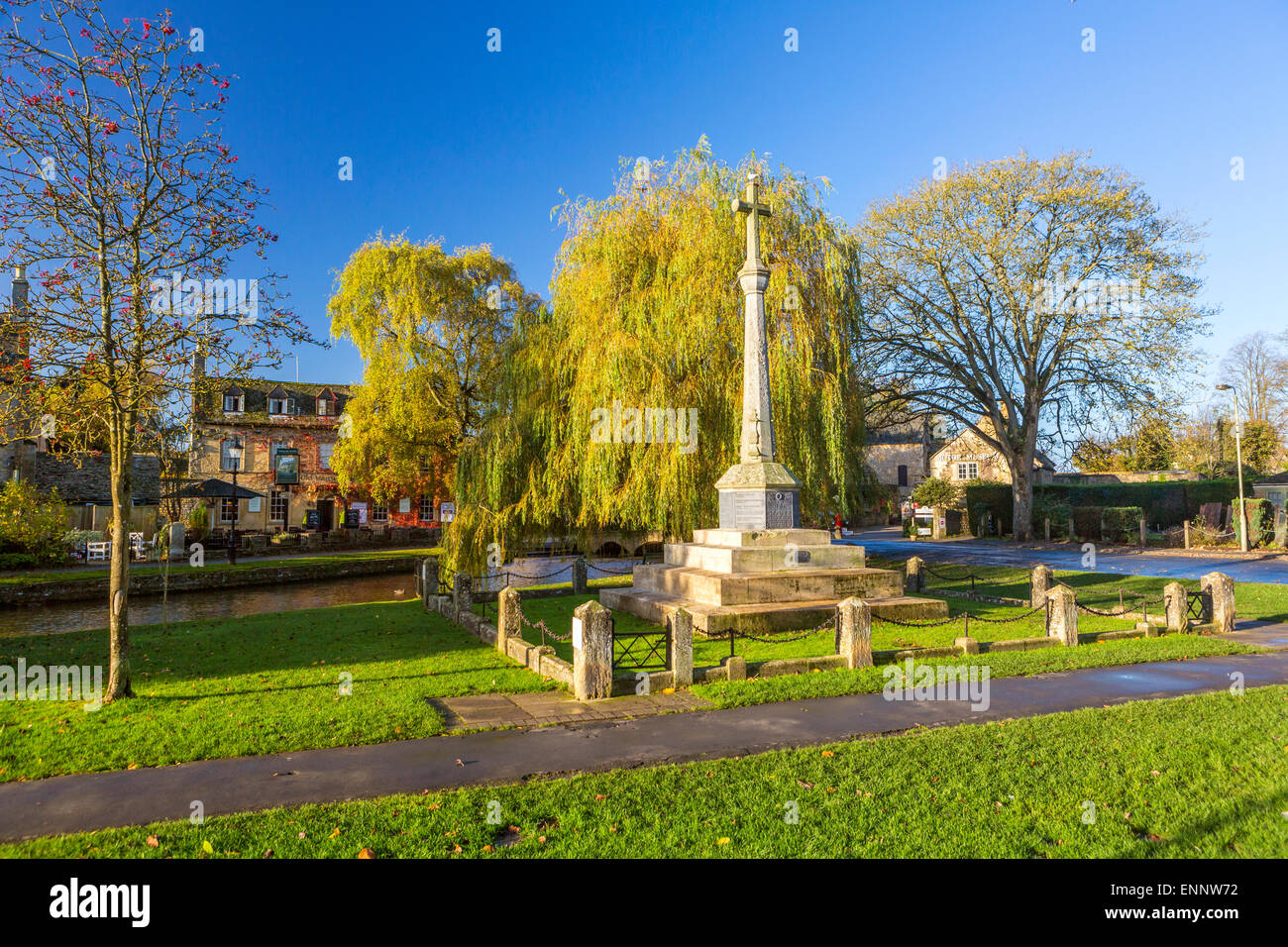 Bourton-on-the-water, Gloucestershire, Angleterre, Royaume-Uni, Europe. Banque D'Images