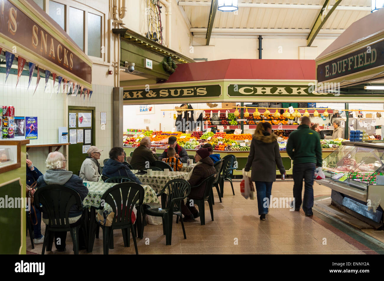 Sur le marché intérieur TRINITY Trinity House Lane, Hull, East Yorkshire UK Banque D'Images