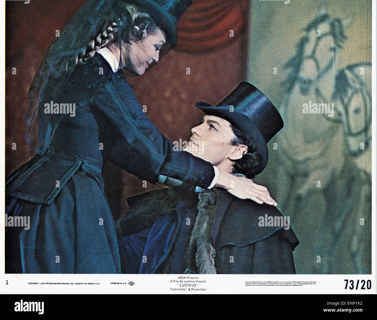 Ludwig ; Deutschland/Italien/Frankreich ; 1972 ; alias Ludwig II ; Régie : Luchino Visconti ; acteurs : Helmut Berger ; Romy Schneider ; Banque D'Images